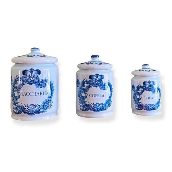 Delft Other - Vintage “Delft” apothecary canister set, made in holland.
